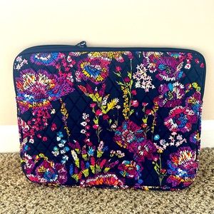 Vera Bradley Laptop Sleeve in Midnight Wildflowers